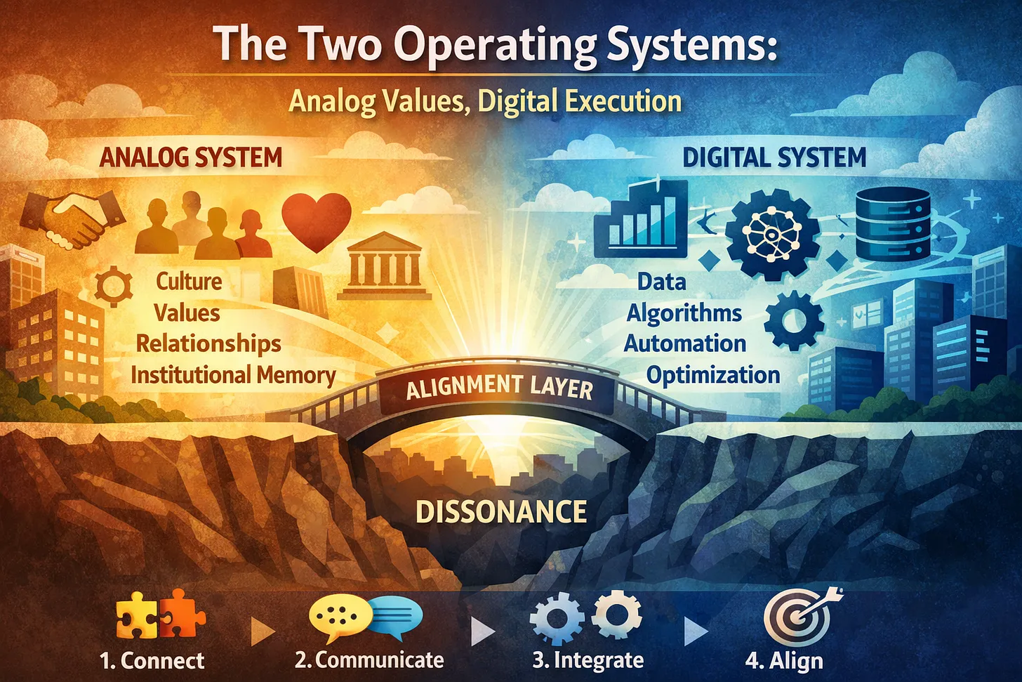 The Two Operating Systems: Analog Values, Digital Execution